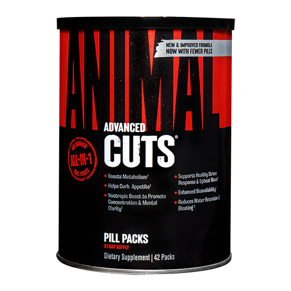 UNIVERSAL NUTRIRION - ANIMAL CUTS -  42 packs