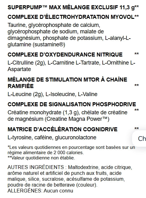 GASPARI NUTRITION - SUPERPUMP MAX - 500g