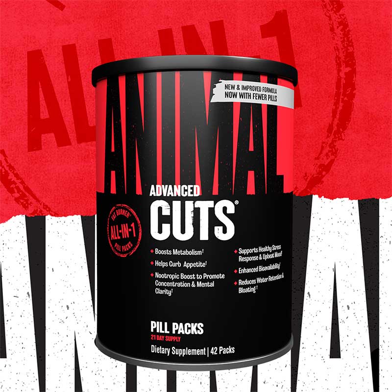 UNIVERSAL NUTRIRION - ANIMAL CUTS -  42 packs