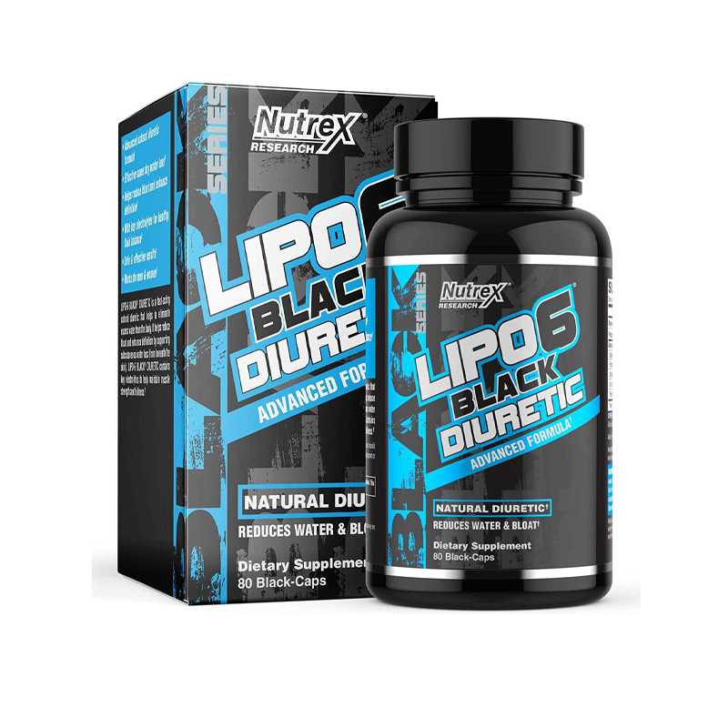 NUTREX RESEARCH - LIPO 6 BLACK DIURETIC (80 capsules)