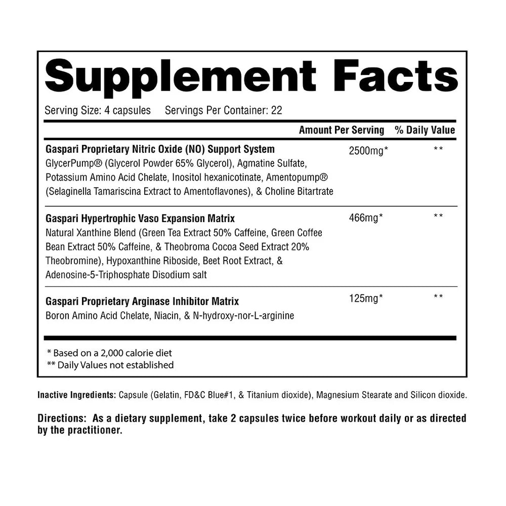 GASPARI NUTRITION - PLASMAJET US (90 capsules)