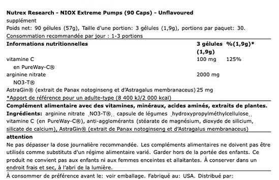 NUTREX - NIOX - 90 caps