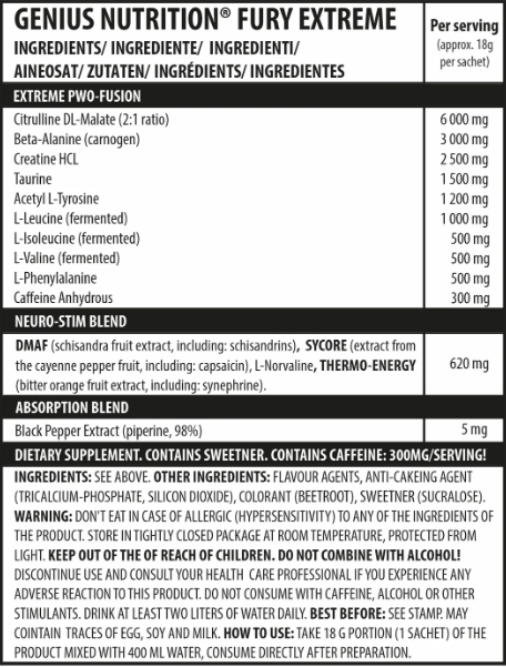 GENIUS - FURY EXTREME - 400G