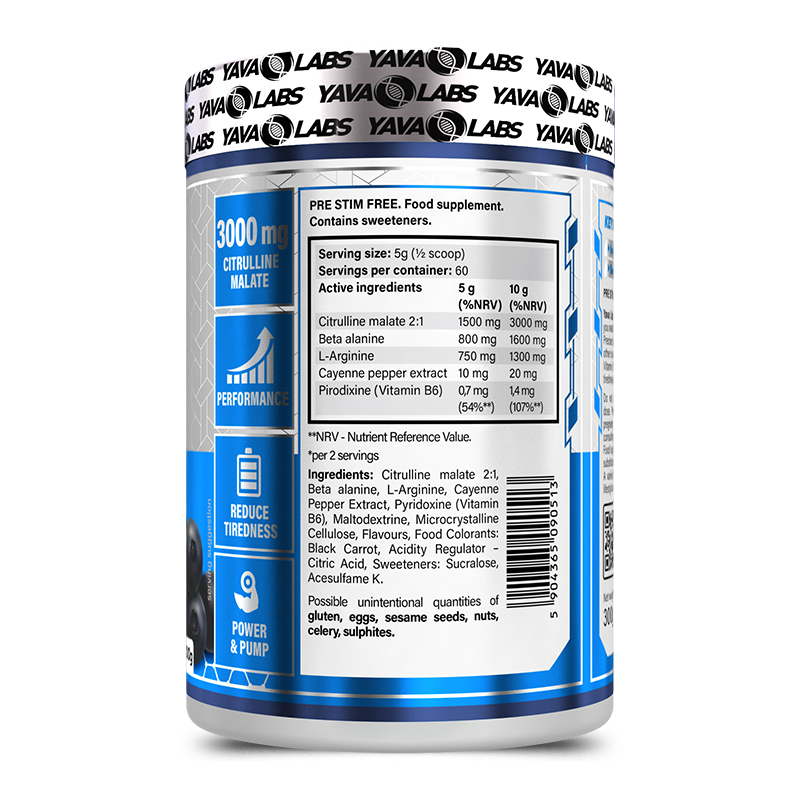 YAVA LABS - PRE-STIM FREE - 300g