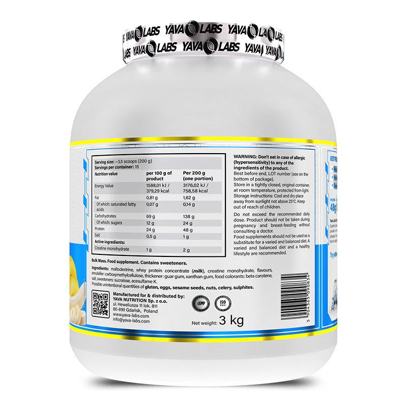 YAVA LABS - BULK MASS - 3 KG
