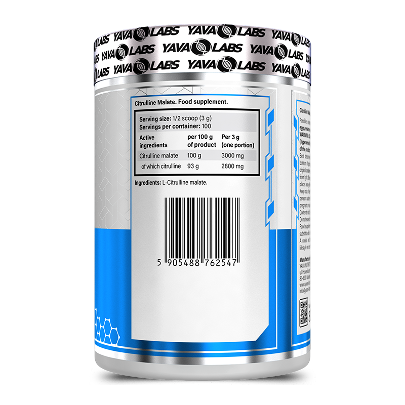 YAVA LABS - CITRULLINE MALATE - 300g