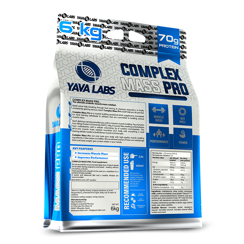YAVA LABS - COMPLEX MASS PRO - 6 KG