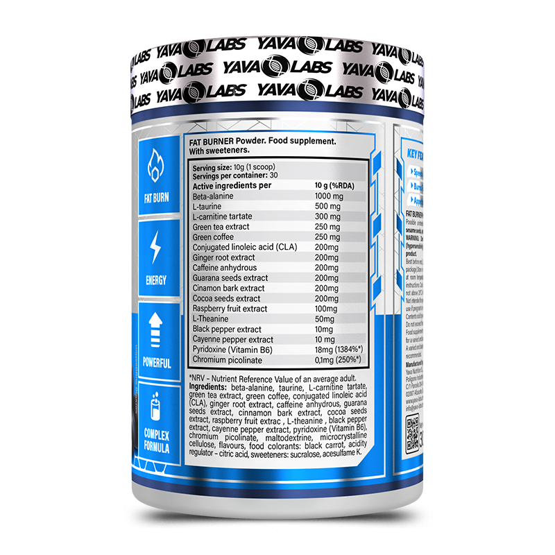 YAVA LABS - FAT BURNER - 300g