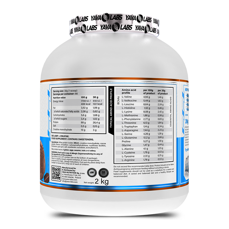 YAVA LABS - ISO cAMP + CREATINE - 2KG