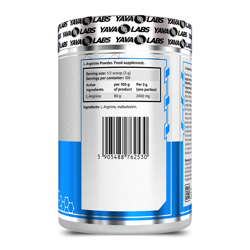 YAVA LABS - L-ARGININE - 300g