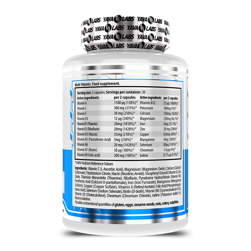 YAVA LABS - MULTI VITAMINE - 60 caps