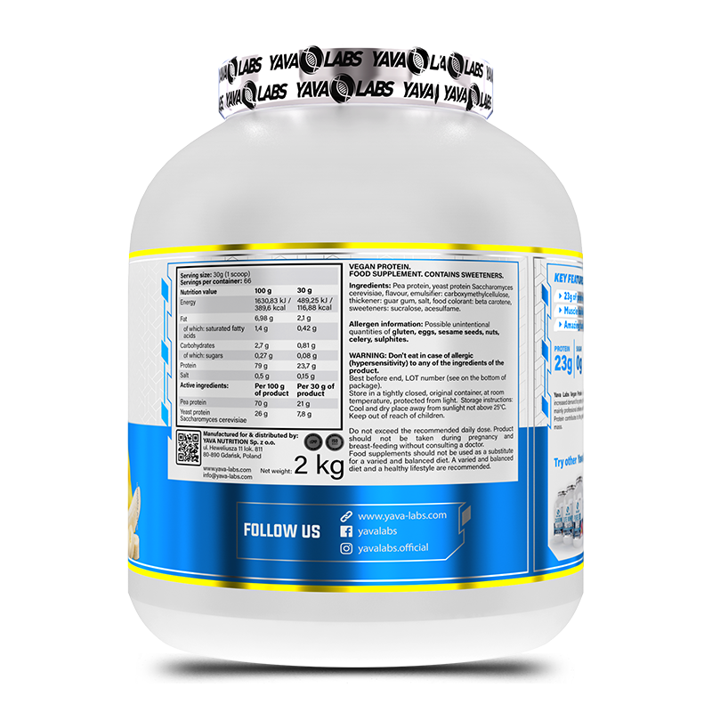 YAVA LABS - PROTEIN VEGAN - 2KG