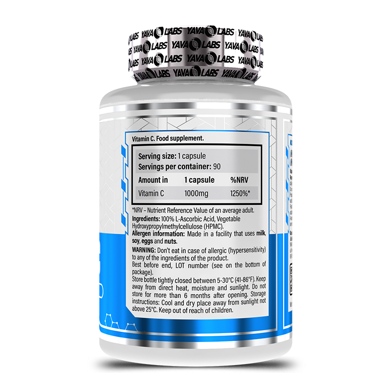 YAVA LABS - VITAMIN C - 90 caps